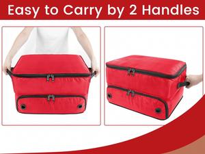2 Layer Golf Organizer <b>Storage</b>, Golf Shoes Bag with Separate Compartment for 2 Pair Shoes - Product Image 3