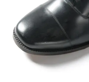 Chaussures en cuir noir mat chaussures formelles habillées pour hommes pour officier