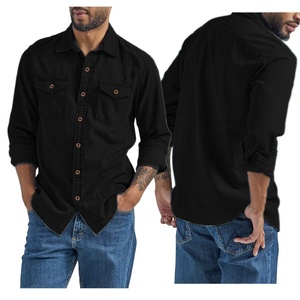 Camicie da Uomo Primavera-Autunno, <span class=keywords><strong>Giacca</strong></span>-<span class=keywords><strong>Camicia</strong></span> in Denim con Colletto Rialzato <span class=keywords><strong>e</strong></span> Tasche, Stile Casual <span class=keywords><strong>e</strong></span> Comodo - Product Image 5