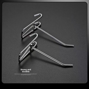 OEM Retail Store Metal Steel Slatwall Security Hanging Display Pegboard Hooks - Product Image 6