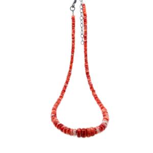 Collana di conchiglie di ostriche spinose naturali pietra in argento sterling 925 <span class=keywords><strong>Cynthia</strong></span> Sundance Moon Artisan - Product Image 2