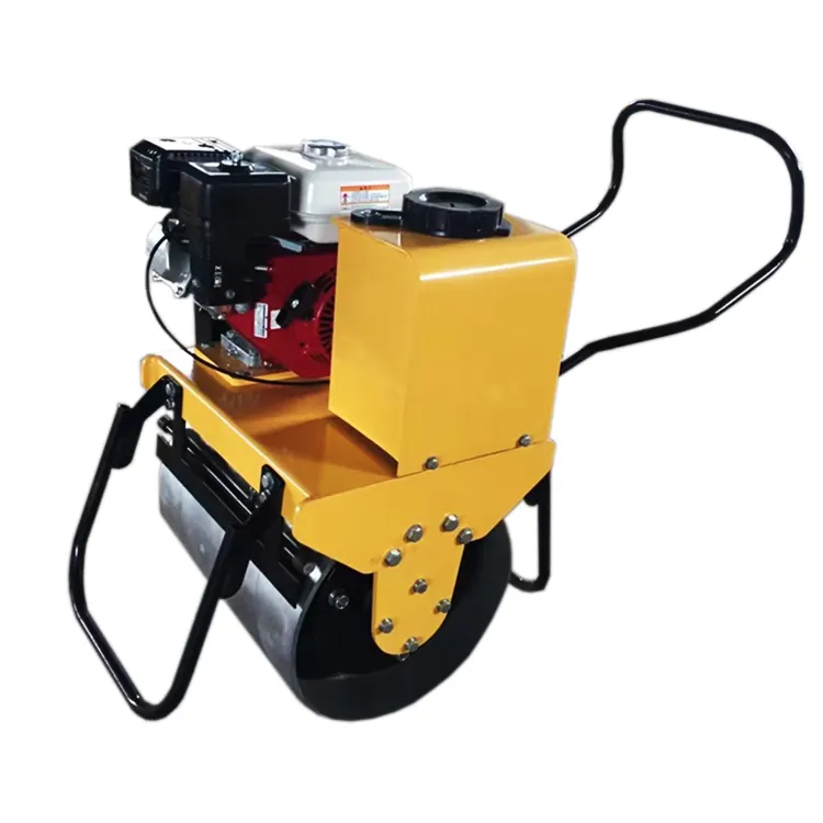 cheap mini construction machinery new walk behind vibration road roller single roll mini compactor