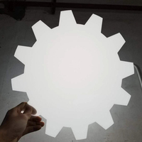Diffuseur de lumière LED, plaque ignifuge, décoration intérieure, dalles de plafond, plaque acrylique givrée blanche