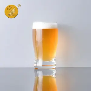 Бесплатный образец, стеклянная посуда с сублимационной печатью логотипа клиента, 5 унций, weizen Pilsner, стеклянная чашка для дегустации пива