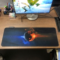 Tapis de souris LED lumineux personnalisé de haute qualité XXL, grand format, antidérapant, RGB