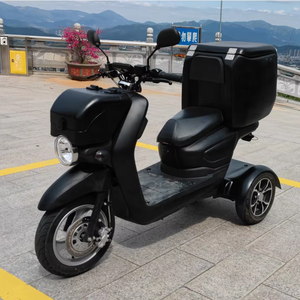 Scooter électrique à trois roues pour le transport de nourriture et de pizzas, moto avec boîte pour la livraison - Product Image 2