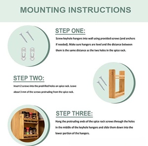 Factory Direct Bamboo High Quality <b>Kitchen</b> Shelf Tiered Bamboo Spice Rack Organizer - Product Image 4