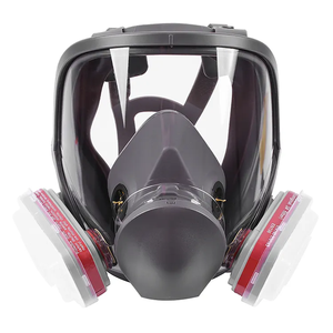 Máscara facial completa de silicona reutilizable de tamaño mediano Protección respiratoria personal de alta calidad Respirador ajustable Escudo facial - Product Image 5