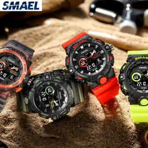 Montre de sport numérique SMAEL 8081 étanche pour homme avec chronomètre, alarme, affichage LED et bracelet en plastique - Product Image 5