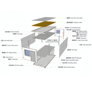 Casa Contenedor Plegable y Expandible, Diseño Moderno, Color Personalizado, Apartamento, Taller, Escuela, Prefabricada, Modular, Portátil, OEM, ODM - Product Image 2