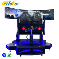 Simulador de Conducción de coche, máquina de juego de carreras de interior, VR, 9D, simulador de movimiento de Asiento de Carreras