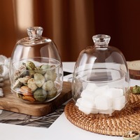 Frascos de Vidrio de Borosilicato de Alta Calidad Sellados con Tapa de Vidrio/Bambú, Diseño Moderno OEM, Uso Industrial, Grado Alimenticio, Frascos de Almacenamiento Personalizables