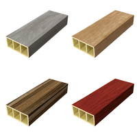Paneles de Columnas Decorativas de Madera WPC para Hoteles Modernos, Columnas Griegas Resistentes al Agua, al Fuego y a los Arañazos para Techo, 50*50 50*100mm
