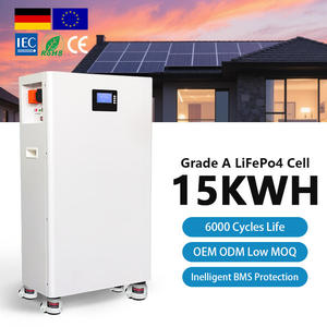 Baterías de Iones de Litio Lifepo4 LuminovaSolar de 15kwh <span class=keywords><strong>para</strong></span> Sistemas Solares con BMS de Ciclo Profundo, Precio de Fábrica <span class=keywords><strong>para</strong></span> Almacenamiento de Energía <span class=keywords><strong>Solar</strong></span> en el Hogar - Product Image 1