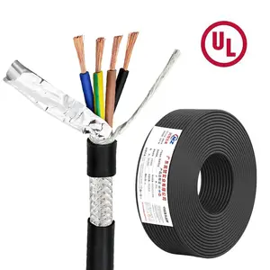 2 3 4 5 6 Core 300 300V RVVP Shielded Wire Cable 0.2 0.3 0.5 0.75 1 1.5 2.5 4 mm2 Alarm Signal Control Cable with UL Appraoval