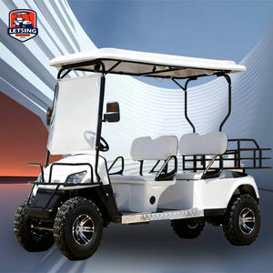 Voiturette <span class=keywords><strong>de</strong></span> <span class=keywords><strong>golf</strong></span> électrique 4 places avec moteur 5KW et batterie au lithium pour station balnéaire, véhicule utilitaire tout-terrain surélevé - Product Image 3