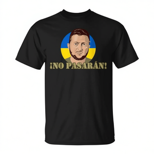 T-shirt promotionnel avec drapeau ukrainien Zelenskyy # Ne pas passer # # Ukraine # # Zelenskyy # " - Product Image 2