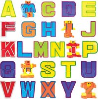 Jouets MST, 26 pièces, robots alphabet, figurines d'action, Alpha-Bots, lettres ABC éducatives, apprentissage préscolaire, jouet d'enseignement STEM pour la salle de classe