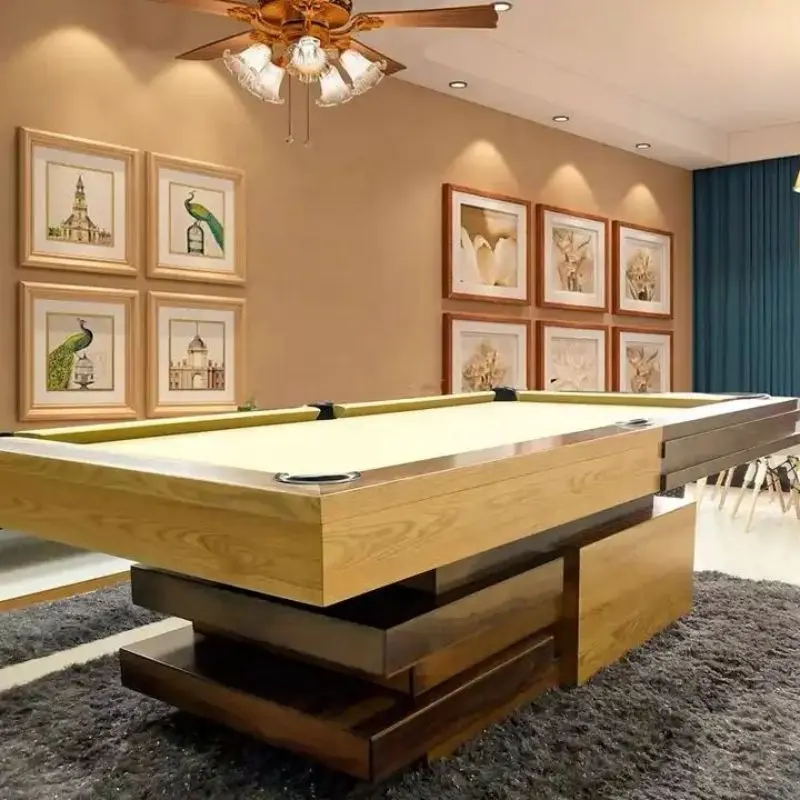 Luxe 7ft Eiken Pooltafel Aangepast Formaat Amerikaanse Biljart Spel Pooltafel Met Snooker & Netzak