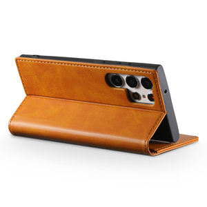 Funda de cuero plegable con tarjeta de cuero TPU de estilo empresarial para iPhone 16 15 14, funda tipo billetera para <span class=keywords><strong>Samsung</strong></span> S25 S24 S23 S22 ultra - Product Image 3
