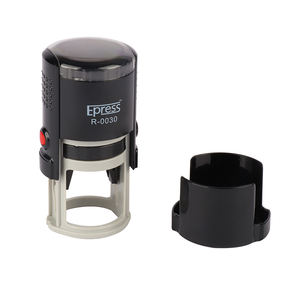 Joint d'étanchéité en caoutchouc auto-encreur rond personnalisé de 30 mm Tampon de logo en papier pour <span class=keywords><strong>notaire</strong></span> de bureau en plastique avec logo personnel - Product Image 1