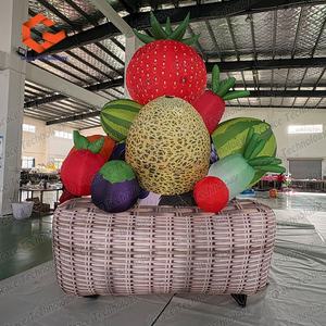 Panier de fruits et légumes gonflable géant, modèle personnalisé, panier de fruits et légumes gonflable pour exposition événementielle - Product Image 3