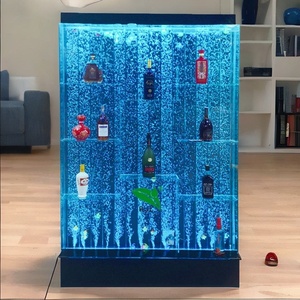 Estante Expositor Hecho a Medida Mueble Pared de Burbujas de Agua Brillante con LED Gabinete de <span class=keywords><strong>Bar</strong></span> Acrílico Estante para Vinos - Product Image 1