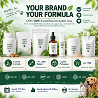 Gâteries apaisantes pour animaux de compagnie Huile de chanvre à mâcher douce avec L-Glutamine L-Tryptophane Vitamine B1 Supplément de santé pour animaux de compagnie pour chiens
