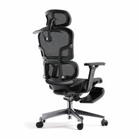 Chaise de bureau de direction ergonomique moderne à dossier haut, pivotante, réglable en hauteur, avec support lombaire, pour bureau et immeuble de bureaux