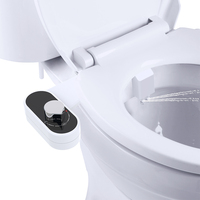 Bidet WC monobloc moderne à double buse avec siphon en P - Eau froide pour l'hygiène féminine