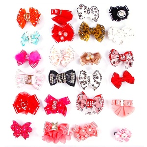 Accessori Bling Bling Bling Bling <span class=keywords><strong>Pet</strong></span> Bowknot principesse pinze per peli di cane - Product Image 3