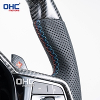 Setir Kemudi Real Carbon Fiber M Performance untuk BMW CS F30 F36 F25 Seri G G20 G22 G23 G26 G80 G81 G30 G32 G34 G36 G01 G06
