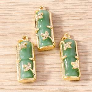 Weny, 10 piezas por paquete: Colgantes <span class=keywords><strong>de</strong></span> plantas simuladas, pendientes, pulseras, collares, llaveros, <span class=keywords><strong>jade</strong></span>, adornos - Product Image 4