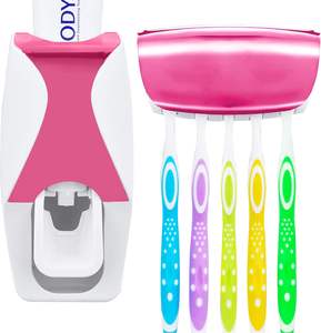 Exprimidor de Pasta de Dientes Totalmente Automático y Soporte de Pared para Cepillos, Juego Creativo para Exprimir Pasta de Dientes para Uso Doméstico - Product Image 1