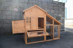 WoodVille Venta al por mayor Jardín Gallinero de madera Jaula con rampa - Product Image 6