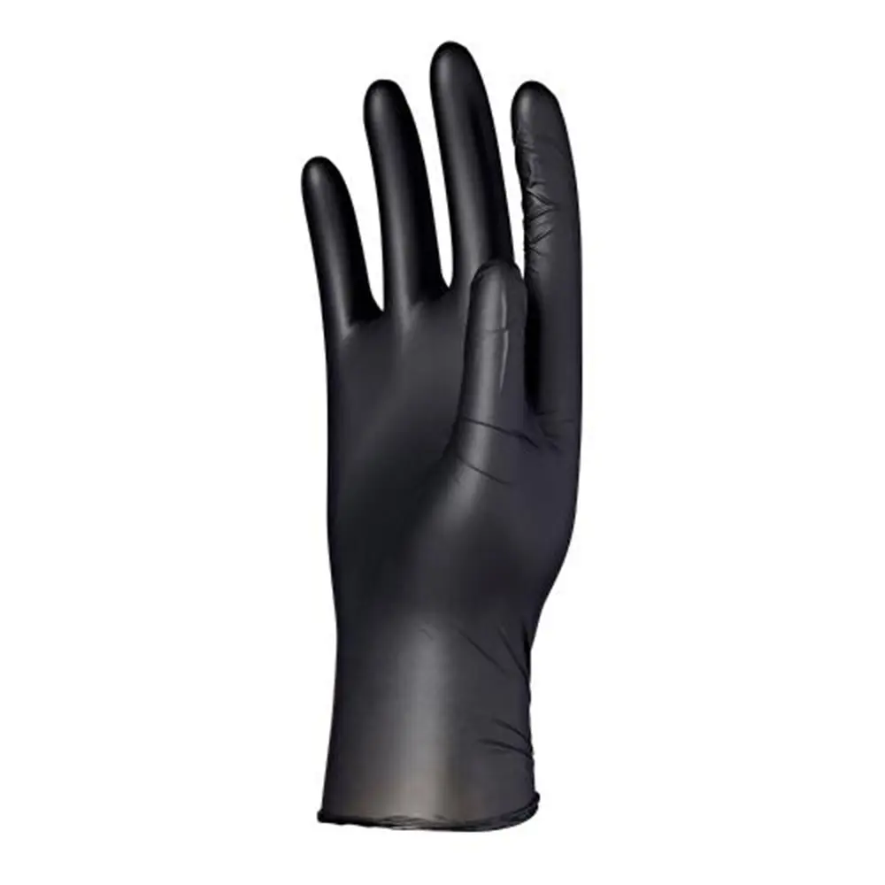 Preiswerter Hersteller industrieller puder freier latex freier schwarzer Einweg-Vinyl handschuhe PVC-Sicherheits handschuhe