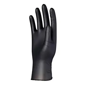Büyük değer üreticisi endüstriyel pudrasız lateks ücretsiz siyah tek kullanımlık vinil eldiven pvc koruyucu eldiven