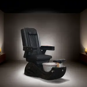 Factory best selling luxury electric recliner with no pipes colorful ceramic basin massage foot pedicure chair