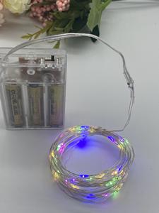 1m/2m/3m/4m/5m/10m ガーランド フェアリーライト 銅線 電池式 クリスマス 部屋 パーティー デコレーション マイクロLED ストリングライト - Product Image 1