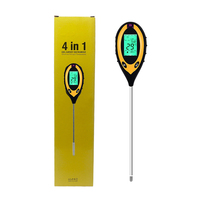 Vente en gros du meilleur testeur de pH numérique pour le sol, testeur d'humidité du sol 4 en 1 pour le jardin