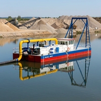 Drague modulaire conteneurisée multifonctionnelle à aspiration par jet pour l'extraction de sable et le recyclage de gravier