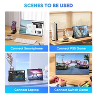 SIBOLAN Moniteur Gaming Portable 2.5K 144Hz 3ms 16 Pouces QHD HDR Ultra-Fin, Écran Externe Secondaire de Voyage pour PC Portable
