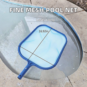 Écumoire de <span class=keywords><strong>piscine</strong></span> en plastique solide avec filet à mailles fines pour nettoyer les piscines et les feuilles - Product Image 3