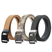 Ceinture tactique à dégagement rapide pour hommes, ceinture de style tendance pour les activités de plein air et la pêche, largeur de 1,38 pouces, longueur de 70 à 170 cm