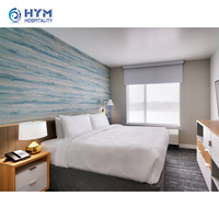 TownePlace Suites by Marroitt Meubles de chambre à coucher d'hôtel en bois moderne avec lit simple