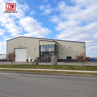 Entrepôt en structure métallique préfabriquée sur mesure ZW, grande portée, bâtiment industriel en métal pour le Canada