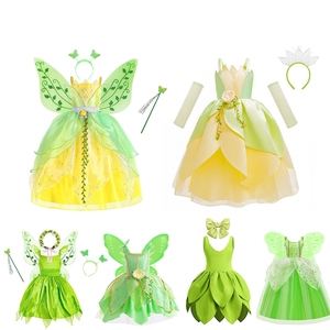 open lace back dress Disguise Disney Tiana Girls Princess & The Frog Child Classic Costume Dress  (Small (4-6X)) : Amazon.sg: Toys