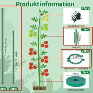 Support de fleurs <span class=keywords><strong>pour</strong></span> orchidées succulentes nouvellement amélioré, support de pot de plante, tige de modelage, support de protection des feuilles fixe - Product Image 2