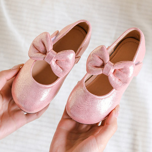 Zapatos de Niña Pequeños, Otoño, Nueva Moda, con Lazo, Suela Suave, Cómodos, Estilo Princesa - Product Image 4