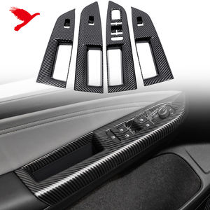 Accesorios Interiores para Automóvil <span class=keywords><strong>VW</strong></span> Volkswagen Golf 8 MK8 2022-2023, Cubierta Decorativa, Estilo Fibra de Carbono, Kit de Consola Central ABS - Product Image 2